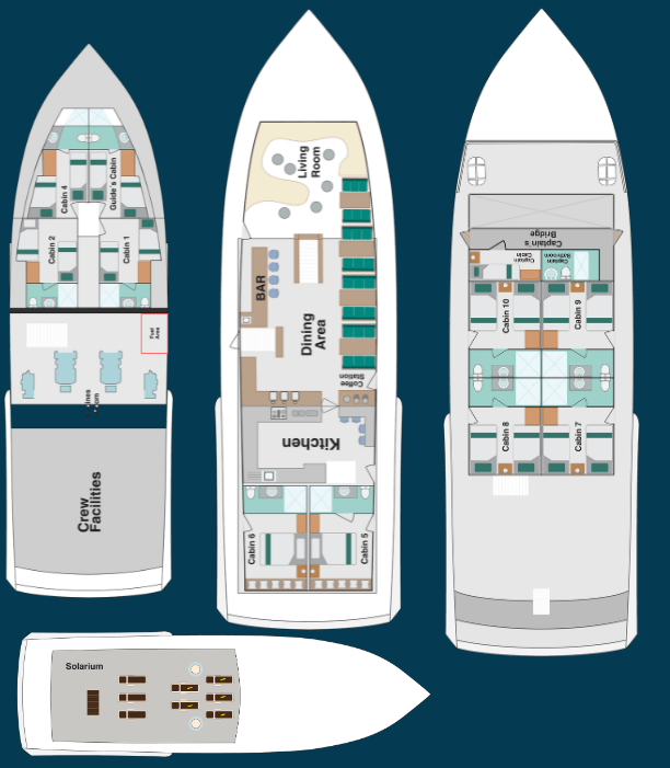 bonita galapagos deck plan -