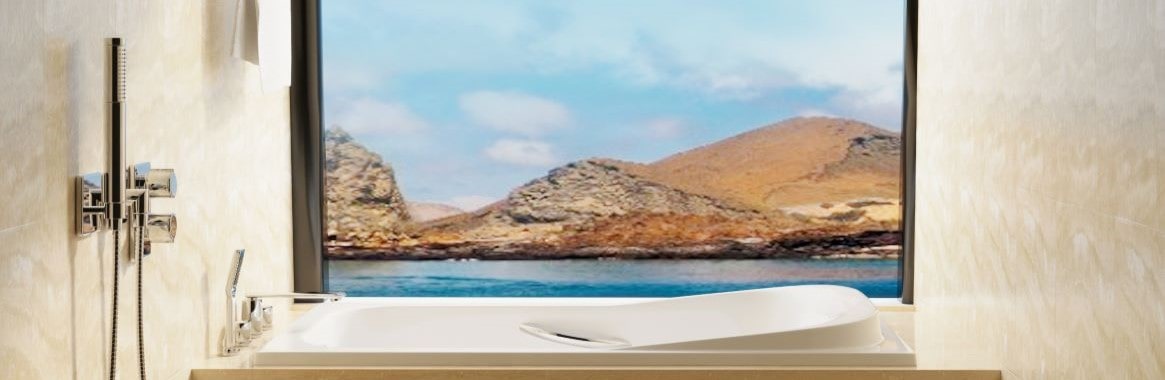 Hermes Galapagos Mega Catamaran bath view -